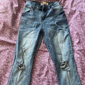 light washed blue jeans size small/medium